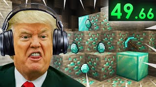 Presidents SPEEDRUN Minecraft (AI)