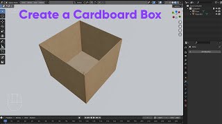 Create a Cardboard Box in Blender | Part 1 | Blender for Beginners