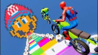 spider man bike parkour/homem aranha parkour de bicicleta roblox