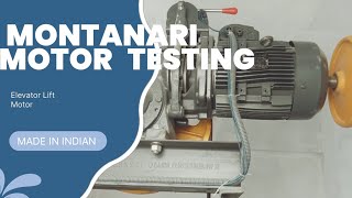 Montanari Motor Testing for G+5 New Site Side Counter #elevator #lift #viral #subscribe #trending