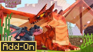 The BEST DRAGONS ADDON for Minecraft Bedrock Edition in depth review!