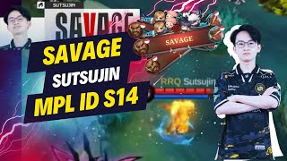 SAVAGEEE PERTAMA MPL ID S14 OLEH RRQ SUTSUJIN REACTION BY Mas Ade & RRQ AP