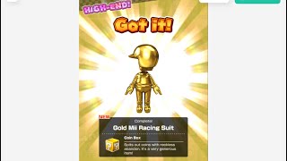 GOLD MII SUIT ACQUIRED! Ranked Results, Investment + Showcase!— Mario Kart Tour