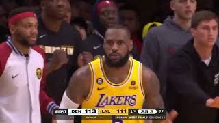 King??? The Lakers lost Game 4 vs. Nuggets because Mistakes from LeBron James