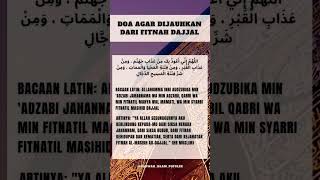 Bacalah Doa Ini Agar Terhindar Dari Fitnah Dajjal #dakwah #short #fitnah #dajjal