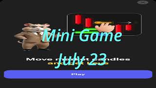 23 July Hamster kombat Mini Game || Today's Hamster Kombat Mini Game ||  Hamster Kombat Key 4