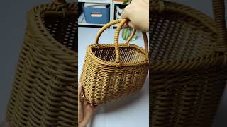 How to craft handbag with PE rattan #diy #handmade #craftideas