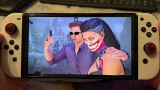 Mortal Kombat 1 on Nintendo switch Oled Johnny Cage fatality on Mileena