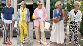 Natural Older Women OVER 50 60 70 |Autumn/Summer Fashion 2024 For Women