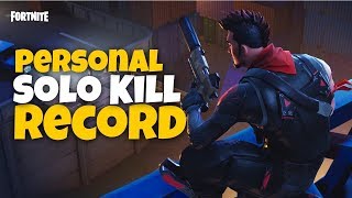 NEW SOLO KILL RECORD! (Fortnite Battle Royale)