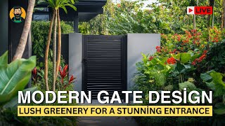 🔺 LIVE Eco-Friendly Modern Gate Design: Lush Greenery for a Stunning, Sustainable Entrance!