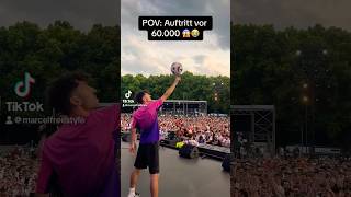 60.000 ZUSCHAUER 😳😳 #fussball #auftritt #crazy #em #shorts #skills