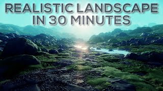 MAKING A REALISTIC LANDSCAPE IN 30 MINUTES - Dreams PS4/PS5