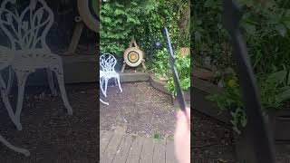 Day 16 - Throwing knives until I hit the target 3 times in a row #challenge #dailyvlog #fyp