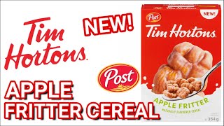 NEW! Tim Hortons Apple Fritter POST Cereal January 2023