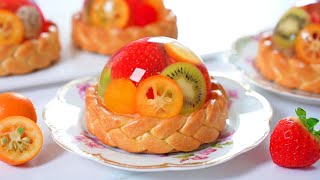 세상에서 가장 아름다운 과일 젤리 타르트이고 싶다. 🍓🥝🍋🍊 / Beautiful Fruit Jelly Tart / Amazing Fruit Tart (Pie)