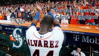 Yordan Alavarez v.s. Mariners ( 3-5, HR, 2 2B, 5 RBI’s ) ALDS Game 1 2022