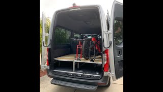 How to build a Sprinter Van (2019) storage/sleep platform for road/camping/mountain biking trips