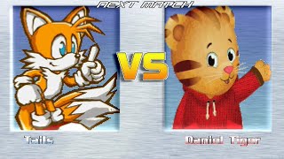 M.U.G.E.N REQUESTS | Tails vs Daniel Tiger | Sonic the Hedgehog vs Daniel Tiger's Neighborhood