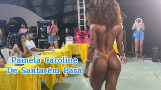 Pamela Caroline desfilando no Garota Verão Ourém 2024