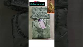 Myntra 3piese kurta set|Libas festive kurta set#shorts #myntra #shortsvideo