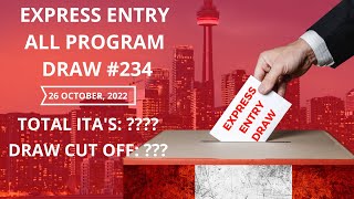 Express Entry Draw 234 | CRS Score Drops below 500 for All Program Draw #234