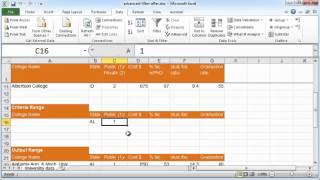 Excel tutorial: Advanced filter in Excel 2010