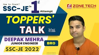 SSC JE Topper 2023 | SSC JE Toppers Interview | ZONE TECH Student Deepak success Journey