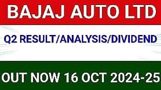 BAJAJ AUTO LTD Q2 RESULT 2024| BAJAJ AUTO LTD Q2 RESULT TODAY|