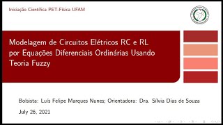 Modelagem de circuitos elétricos RC e RL por equações diferenciais ordinárias usando teoria fuzzy.