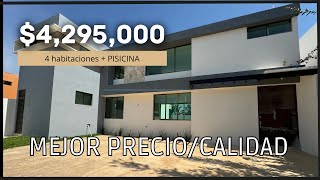 GRAN CASA en VENTA con PISICINA en zona NORTE de MÉRIDA, cerca de la PLAYA! SAN DIEGO CUTZ, YUCATÁN