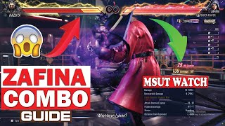 🙀Tekken 8 Pro Zafina Combo guide from Beginner to high-level!🙀