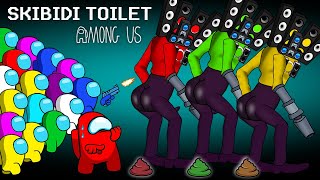 Among Us VS Titan Speakerman 3 colors butt up and the unexpected ending | AMONG US ZOMBIE