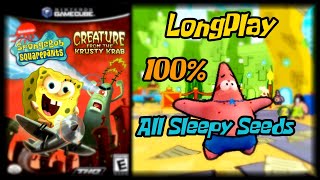 SpongeBob SquarePants: Creature from the Krusty Krab - Longplay 100% (All Sleepy Seeds) Walkthrough