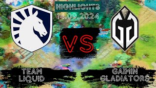 🟥КТО ПЕРВЫЙ ПРОЙДЕТ В ГРАНД-ФИНАЛ? | Team Liquid vs Gaimin Gladiators TI 2024 | 14.09.2024