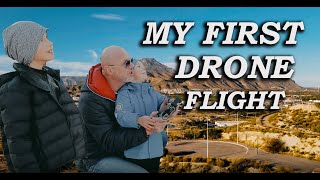 MY FIRST DRONE FLIGHT by DJI Mavic Air 2 IN SPAIN. Benidorm. La Cala Finestrat district