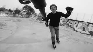 Riding at the Allmend skatepark in Zurich