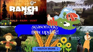 season one, of new updated ranch sim,  ep one: