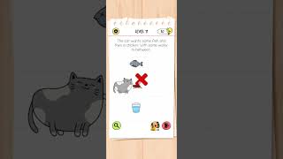 Level 11 - Help the cat to eat | Brain Test - All stars | #walkthrough #braintest