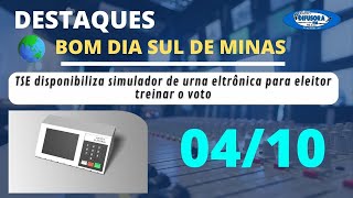 Jornal Bom Dia Sul de Minas: Eleições 2024, Onda de Calor e Simulador de Voto