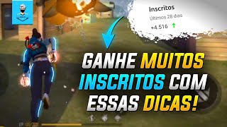 COMO CRESCER SEU CANAL DO YOUTUBE JOGANDO FREE FIRE (totalmente do zero) - PARTE 4 | Dicas free fire