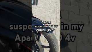 Gabriel suspensions in my Apache 160 4v #suspension #apache #bike #bikelife #bikelovers #tvs