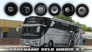 SHARE‼️KODENAME VELG ALCOA HYTAM MBOIS😱😍 BUSSID V4.2