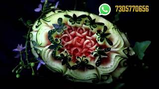 WATERMELON FLOWER CARVING \ TAMILCARVING \ THAI CARVING