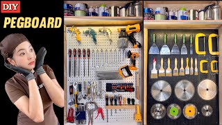 How To Build A DIY Pegboard Tools Organizer | DIY Pegboard | My Dream Workshop ( Part 9)