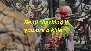 Benji checking if you are a killer - BG3