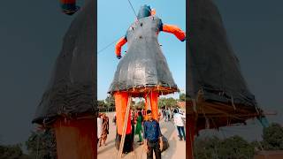 Ravan dehan faridabad ||Sunset view of dusshera mela||biggest ravan 100 feet#dussehra #ravandahan 👺