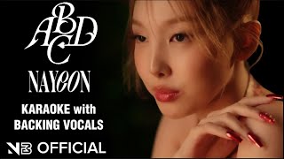 NAYEON - 'ABCD' KARAOKE [Official Instrumental] WITH BACKING VOCALS (Han_Rom Lyrics)