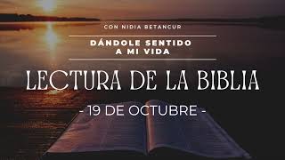 19 DE OCTUBRE - LECTURA DE LA BIBLIA CATÓLICA