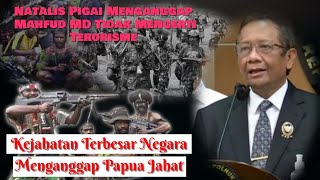 Natalis Pigai Beranggapan Prof Mahfud Md Tak Paham Terorisme. Label Terorisme Bagi KKB Ilegal!